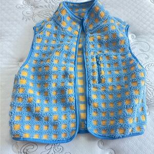 Midnight Lunch Blue and Yellow Vest